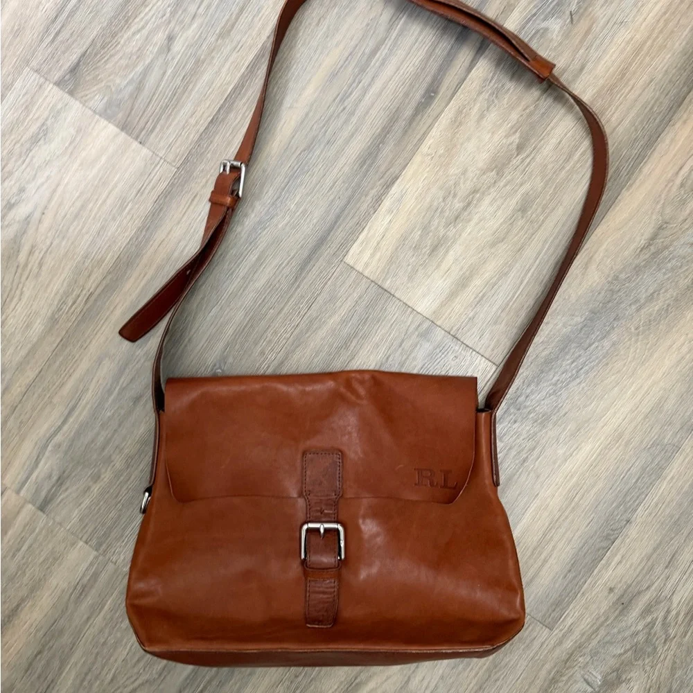 Vintage Ralph Lauren 100% Leather Men's Bag